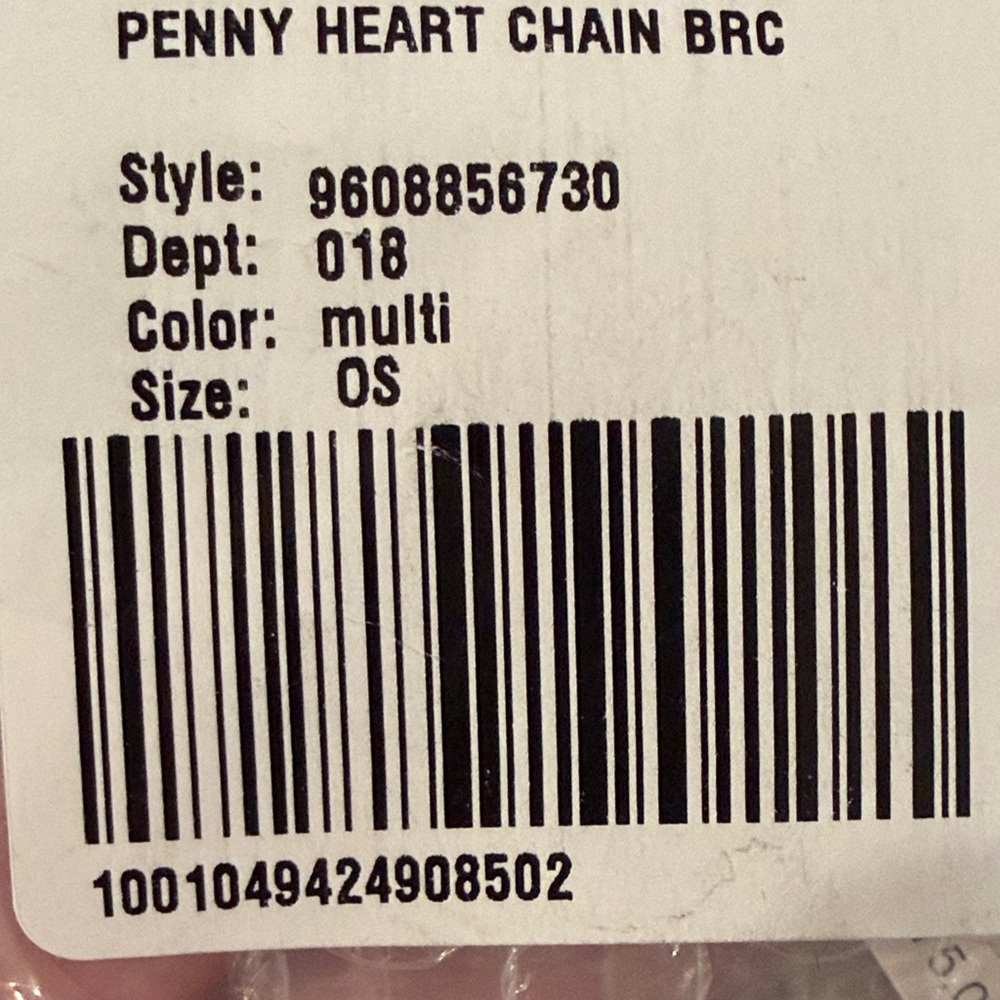 Kendra Scott Penny Gold Heart Chain Bracelet in Multi Mix/NWT - Picture 11 of 11